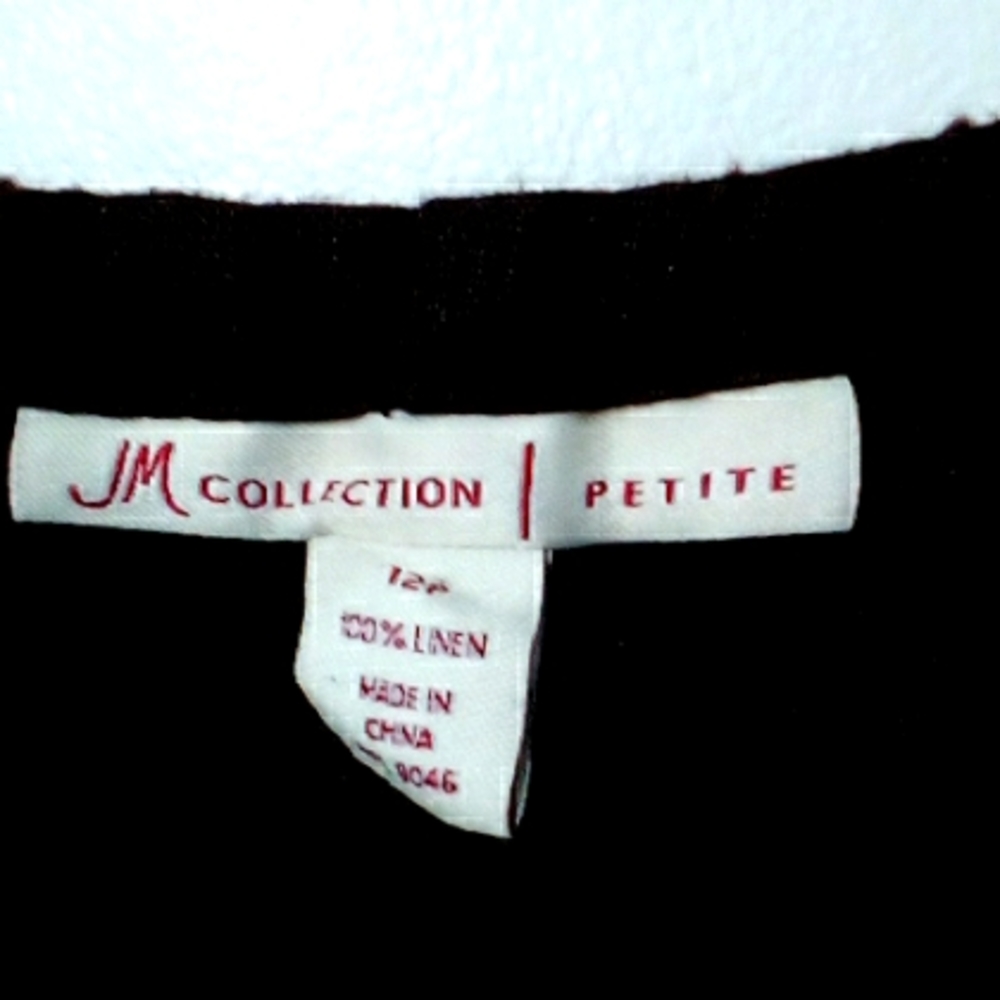 Brown linen wide leg pants